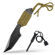 Rebel Tactical 7.5" Tanto Survival Knife with Paracord Handle - Rebel Tactical
