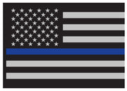 ROTHCo Thin Blue Line Flag Decal - Security Pro USA