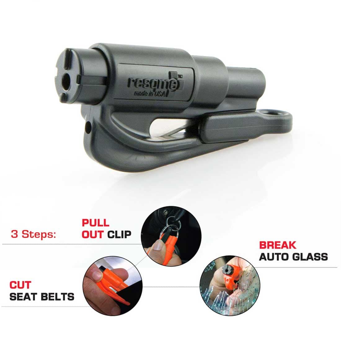 Rapid Assault Tools RSC2 Resqme Seatbelt Cutter & Window Breaker