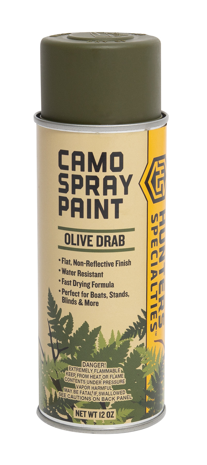 Hunters Specialties Permanent Camo Spray Paint, Olive Drab - 12 oz can