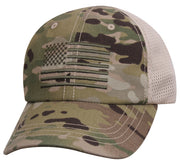 ROTHCo Tactical Mesh Back Cap With Embroidered US Flag - Security Pro USA