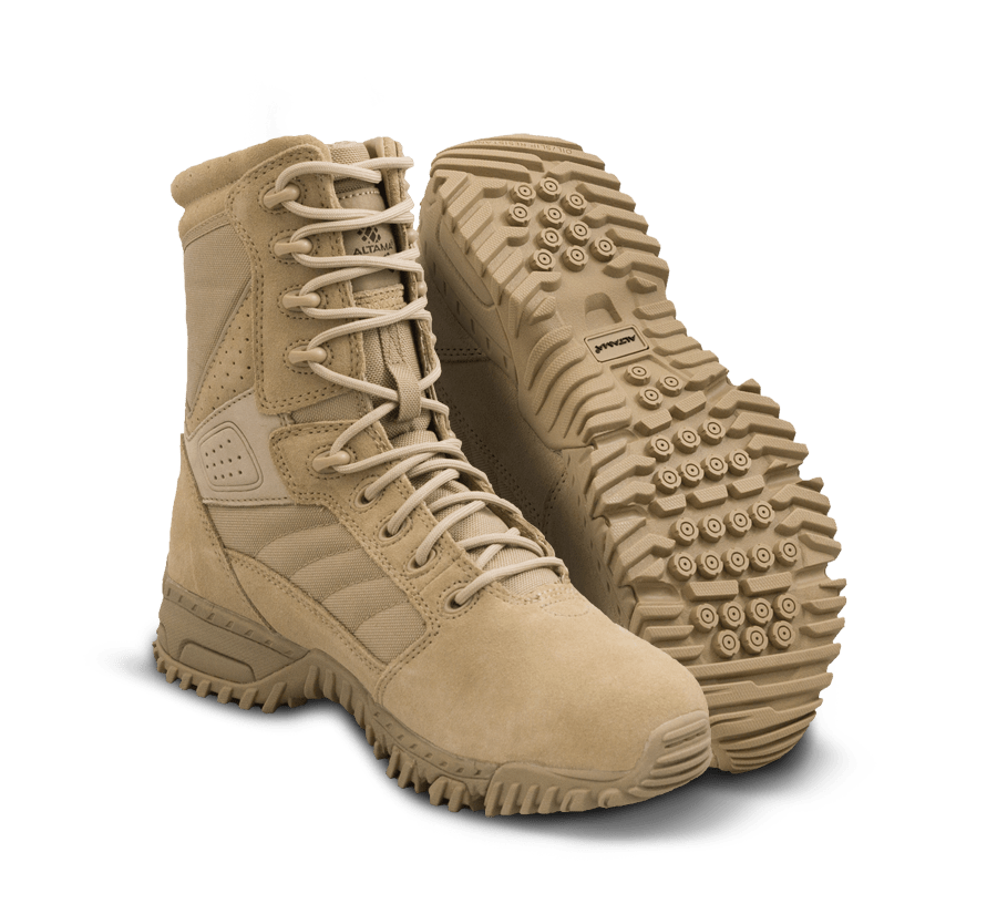 Altama 305302 Men's Vengeance SR 8in Lightweight Side Zip Desert Tan B – Military Boots Direct Altama 305302 Men's Vengeance SR 8in Lightweight Side Zip Desert Tan B – Military Boots Direct