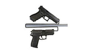Gss Over Under Handgun Hangers 2pk - Gun Storage Solutions