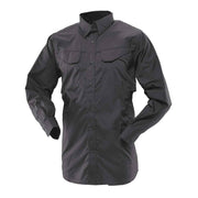 Tru-Spec 1101 Black Men's Ultralight Long Sleeve Field Shirt - Tru-Spec