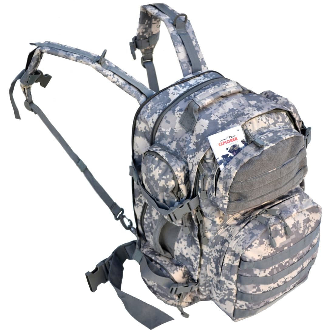 best military travel backpack Explorer B5 U.S. Military Level 3 Tactical Backpack Color: Digital ACU