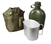 ROTHCo 3 Piece Canteen Kit With Cover & Aluminum Cup - Rothco