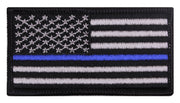 ROTHCo Thin Blue Line Flag Patch - Iron On - Security Pro USA