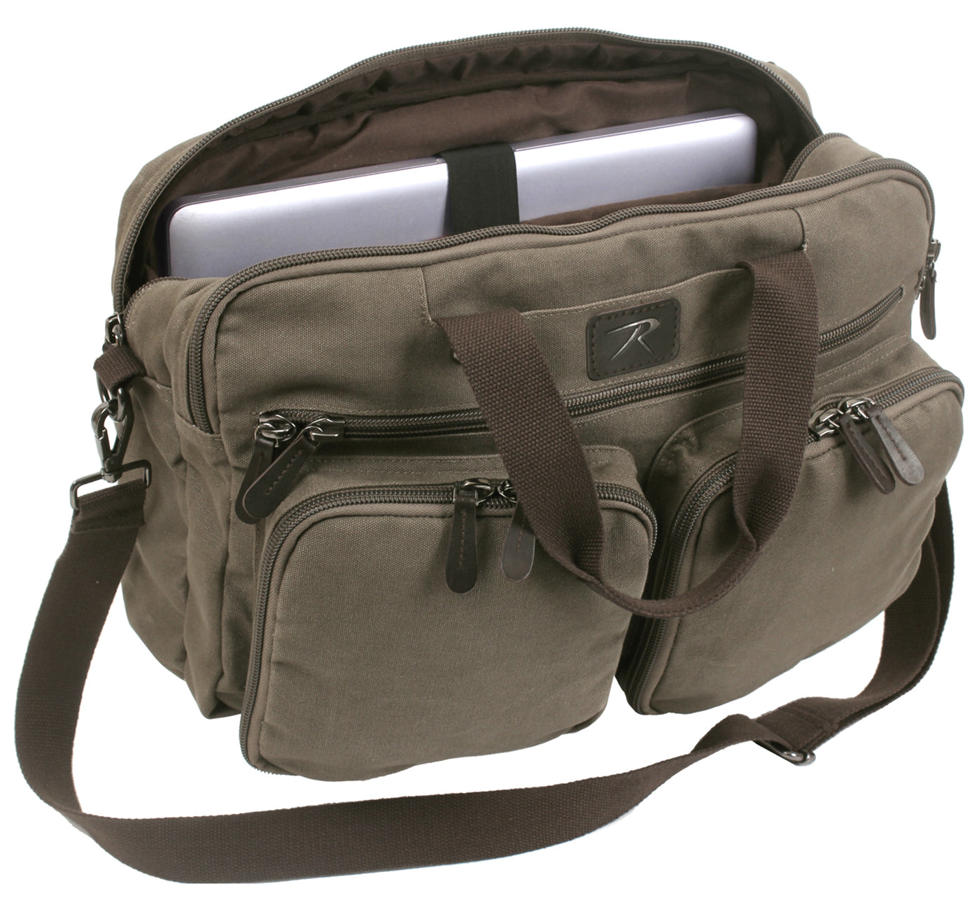 best travel briefcase backpack Rothco Canvas Briefcase Backpack