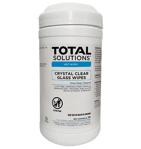 Crystal Clear Glass Cleaner Wipes
