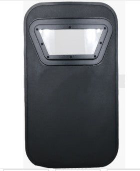 Level IV ballistic shield protecting SWAT officer during high-risk active shooter response