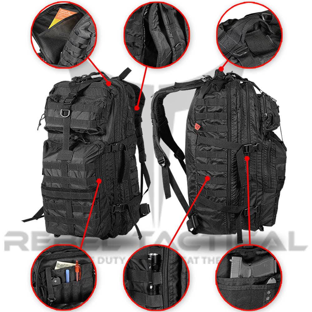 Rebel Tactical RT477 26" MOLLE Tactical Assault Backpack