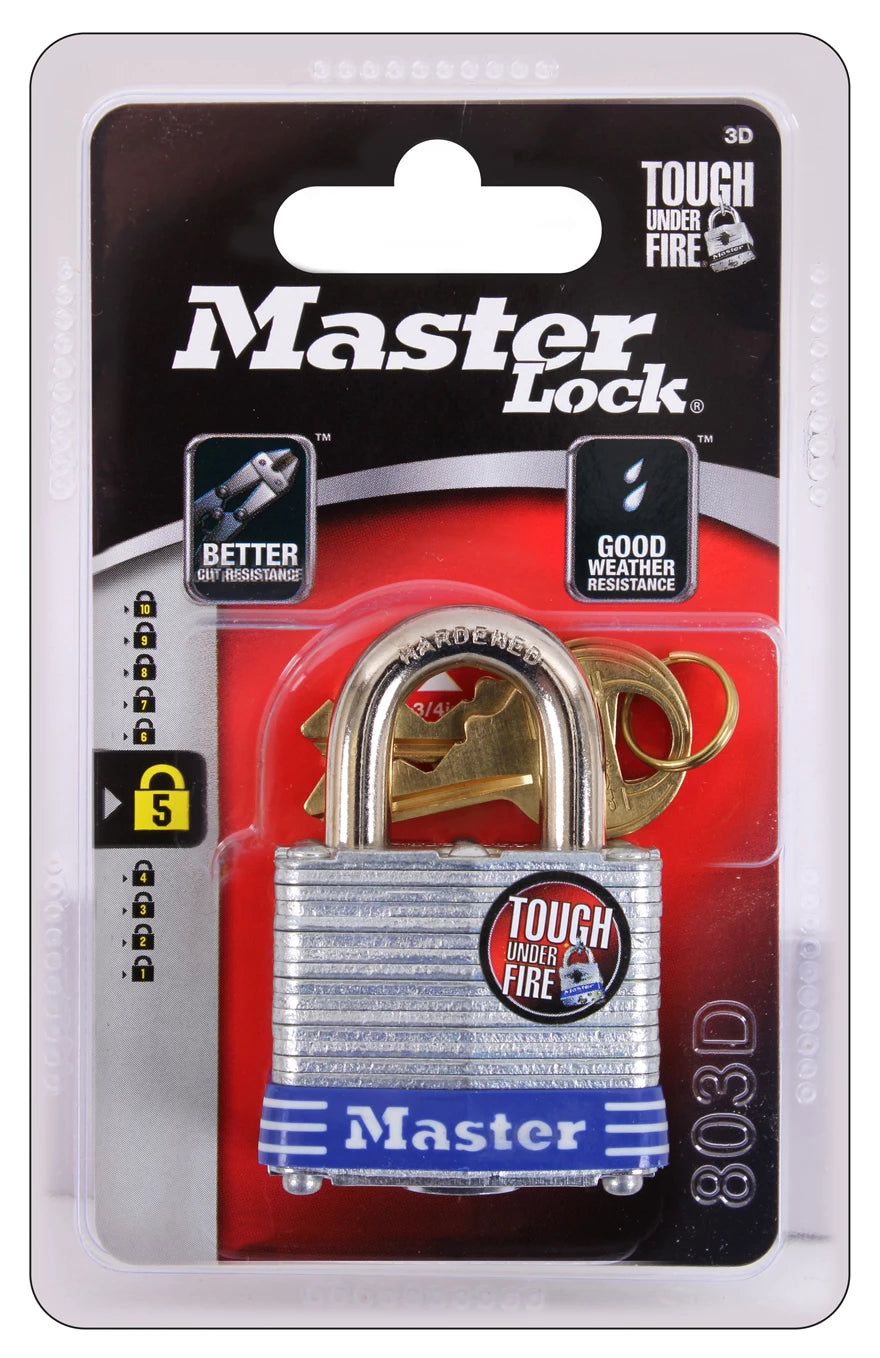 Rothco MasterLock Cylinder Tumbler Lock Accessories reverse view