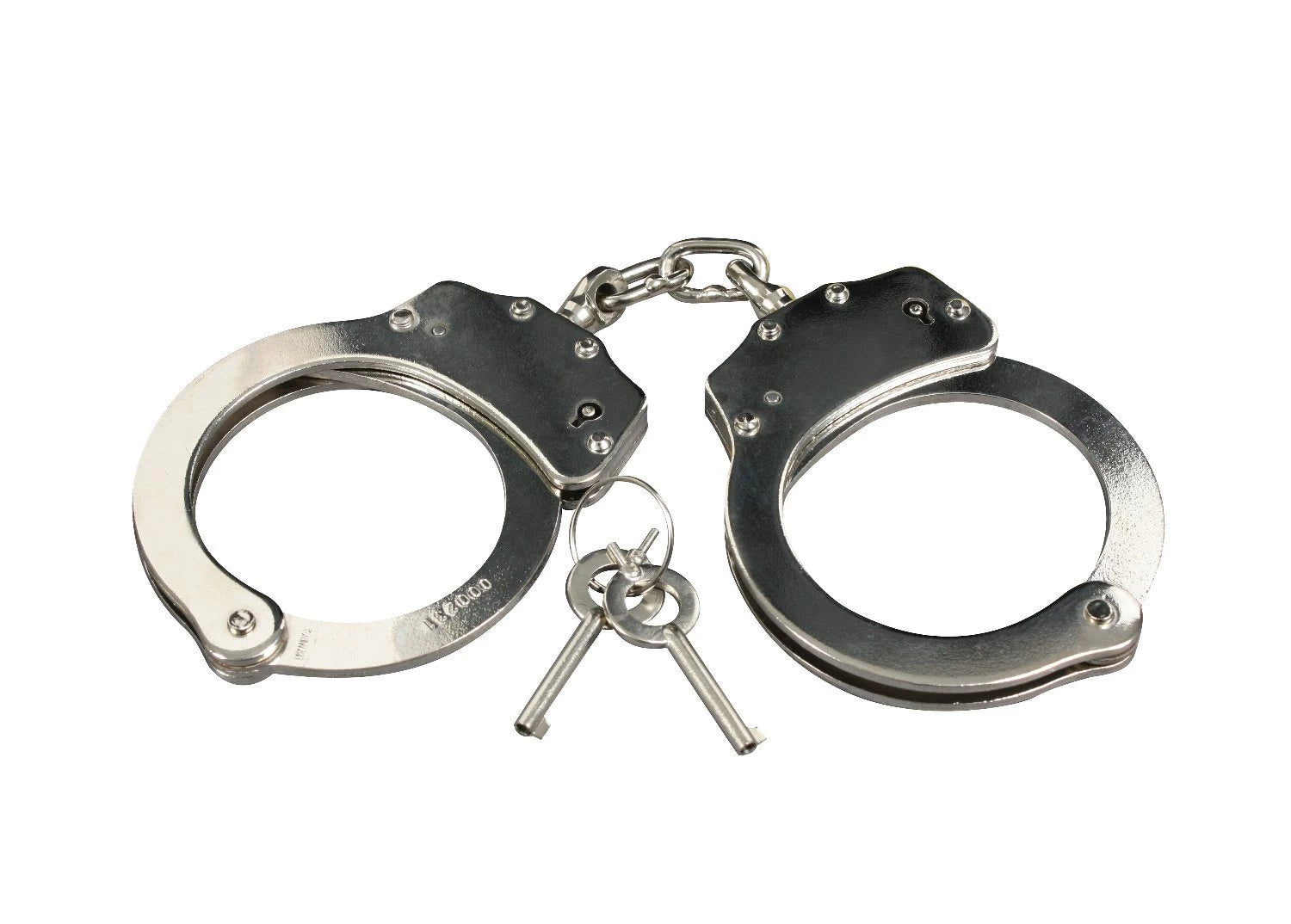 Rothco Professional Detective Handcuffs Silver detail photo Security Pro USA