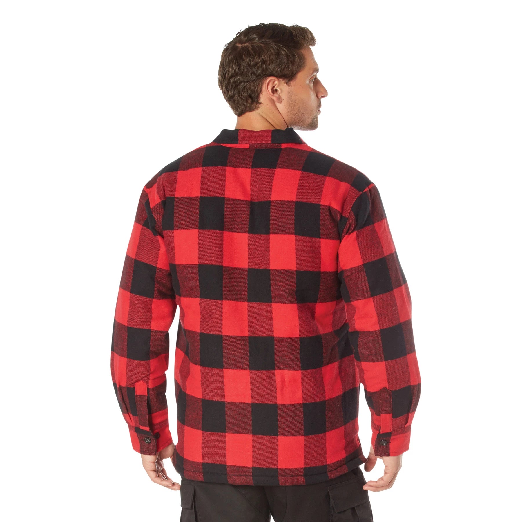 Rothco Buffalo Plaid Quilted Lined Jacket - Red Flannel and alternate photo
