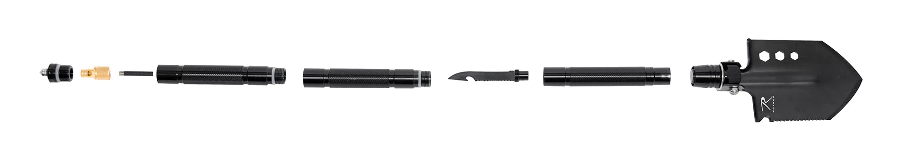 Rothco 8-in-1 Multi-Tool Survival Shovel / Portable Camping Entrenching Tool detail photo
