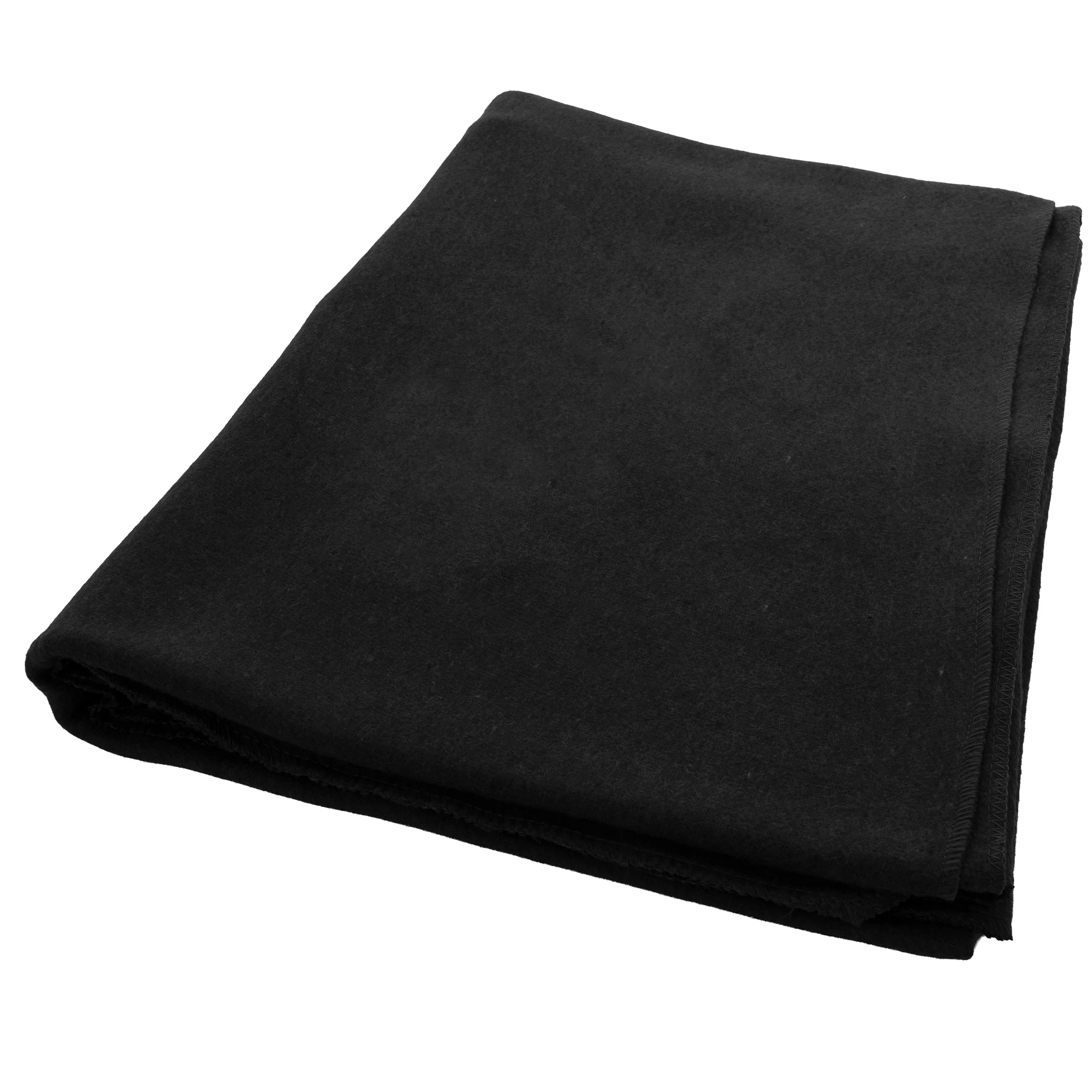Rothco Wool Blanket Navy Blue 62" x 80" Sneak side detail photo