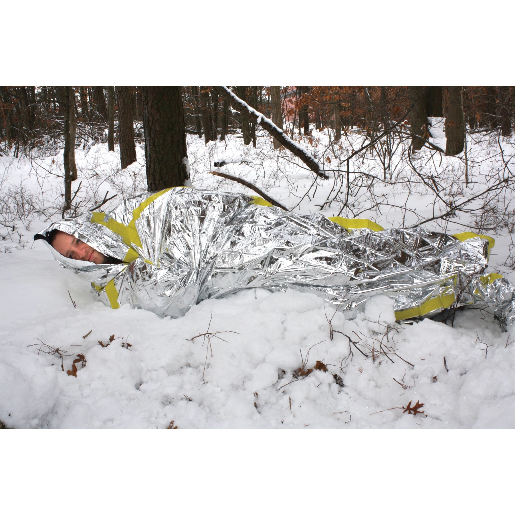 Rothco Polarshield Sleeping Bag Style Survival Blanket Camping & Gear detail photo