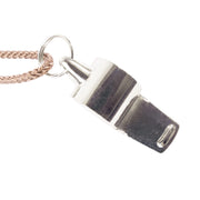 Rothco GI Style Police Whistle Silver Tactical & Public angled product photo