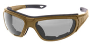 Rothco Interchangeable Optical System Coyote Brown Military Sunglasses angled product photo
