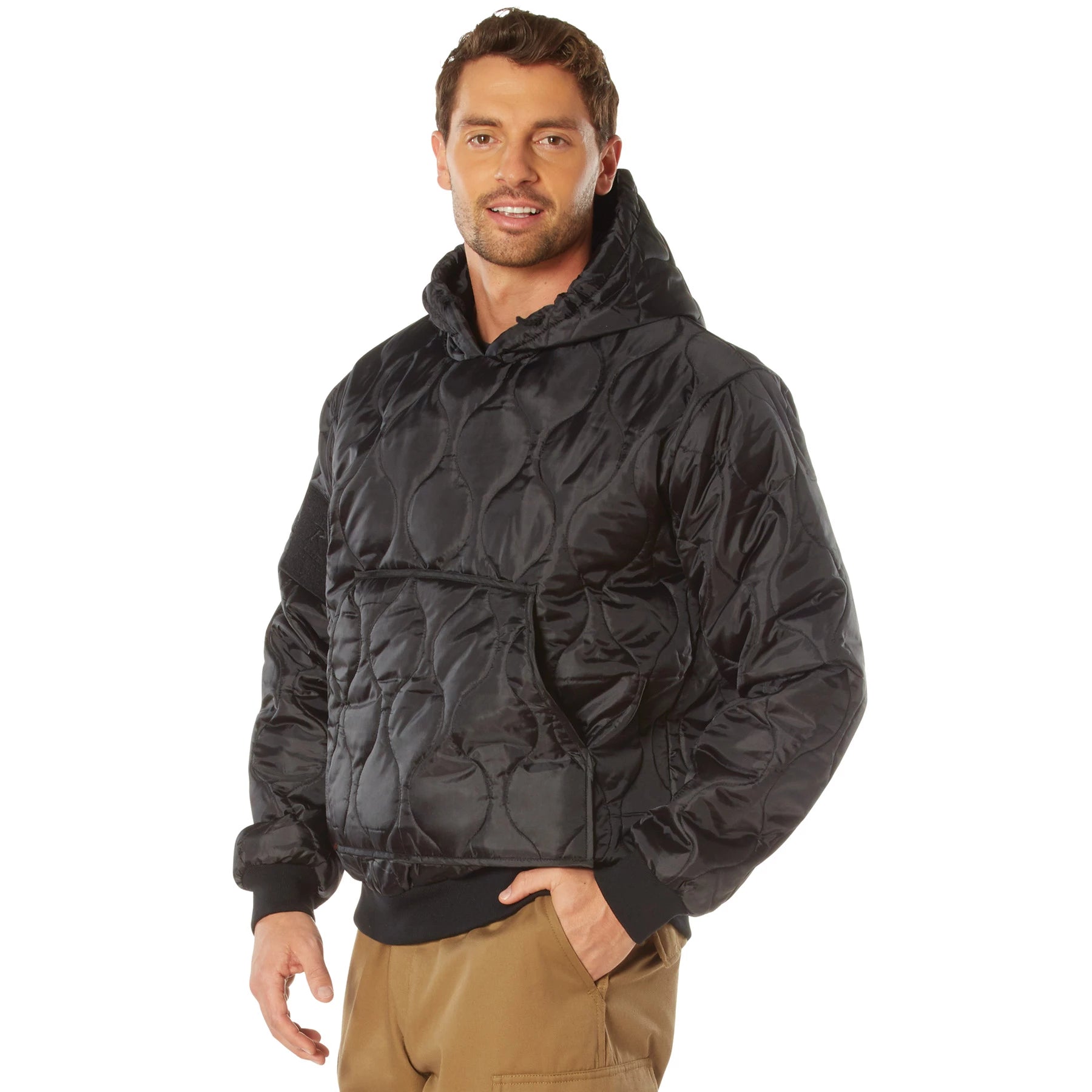 Rothco Quilted Woobie Hooded Sweatshirt Collection close-up photo