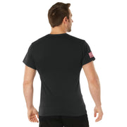 Rothco US Flag Bearded Skull T-Shirt Graphic Print extra detail view