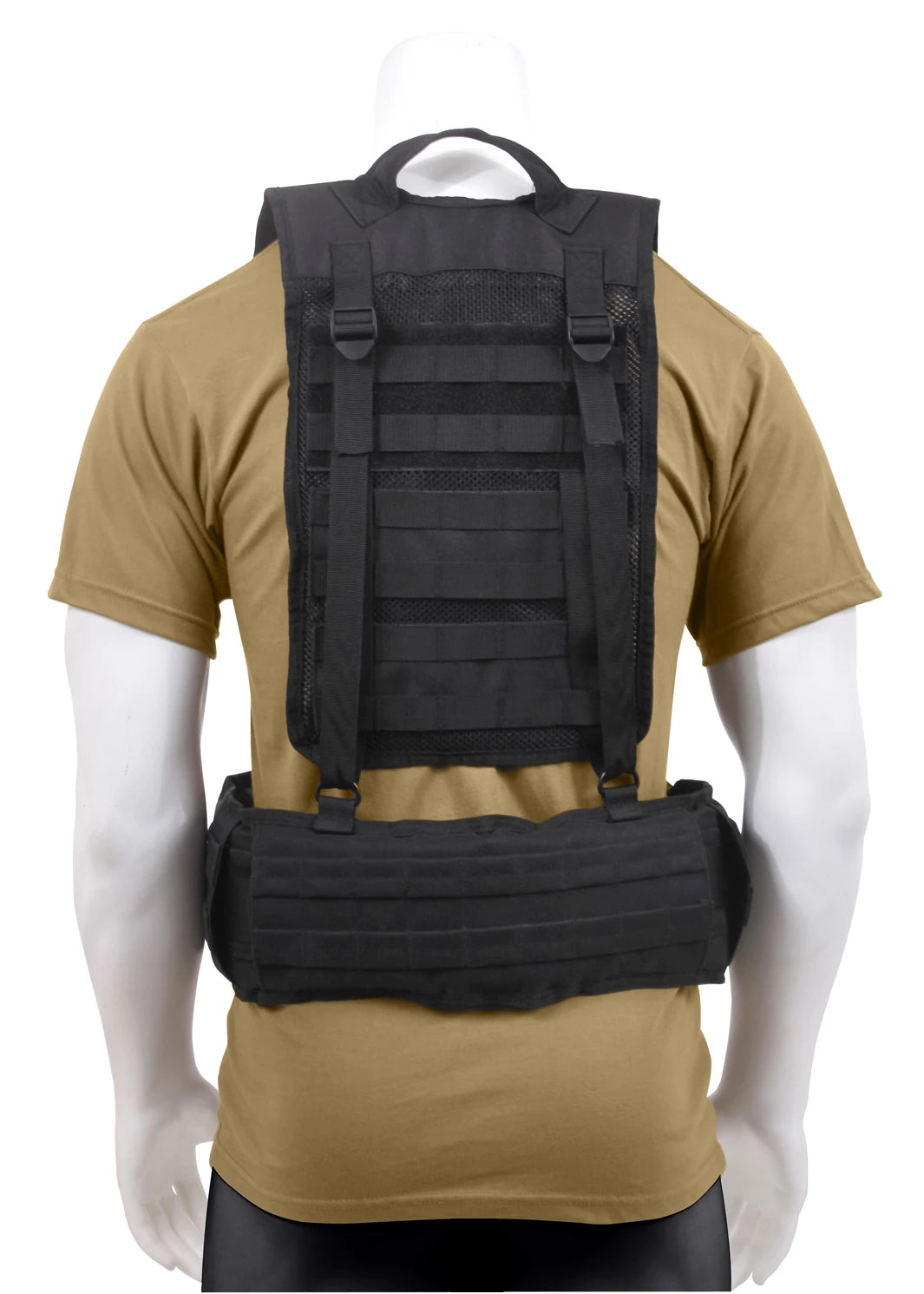 Rothco Battle Harness Black Duty Gear angled product photo