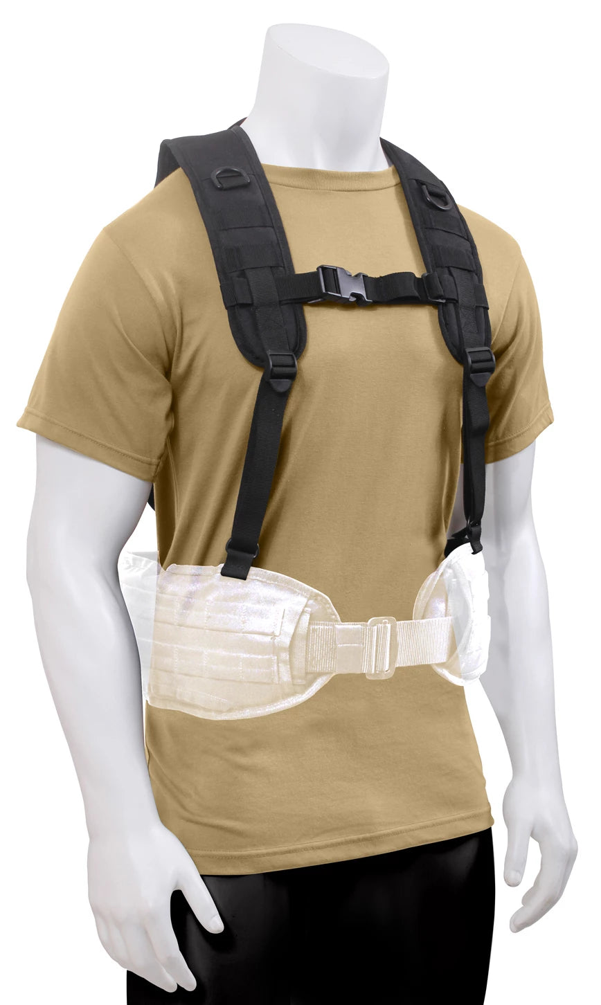 Rothco Battle Harness Black Duty Gear reverse view