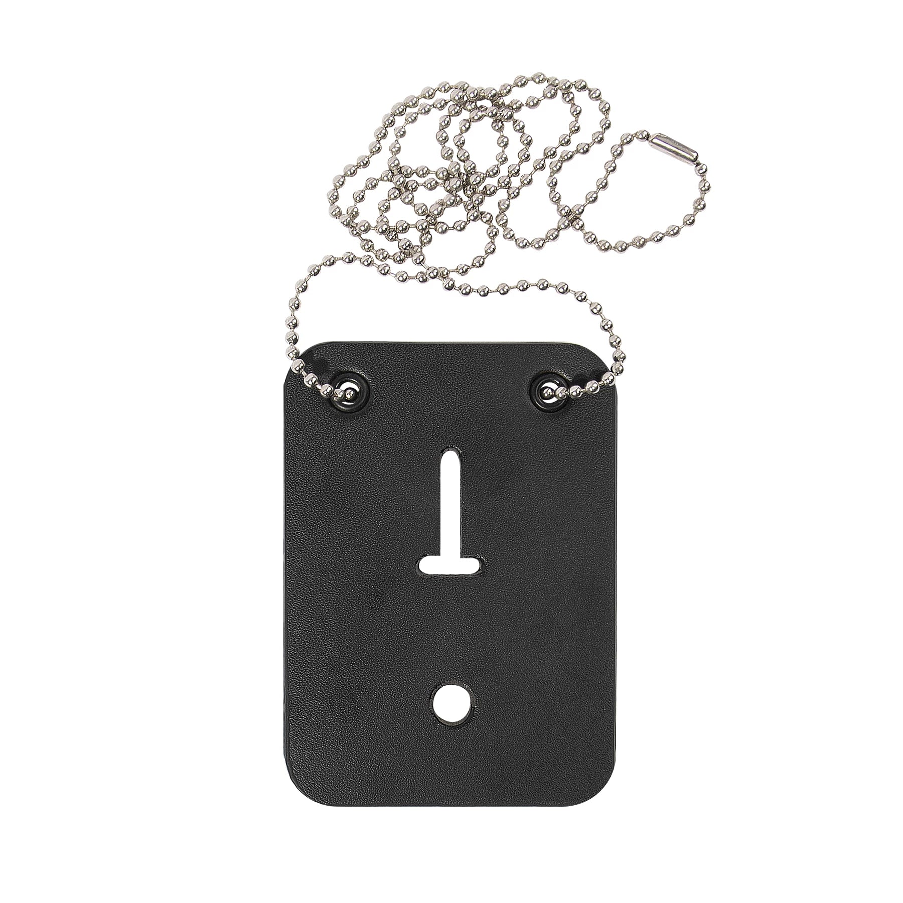 Rothco Low Profile Leather Badge Holder with Chain Badges & detail photo