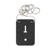 Rothco Low Profile Leather Badge Holder with Chain Badges & detail photo