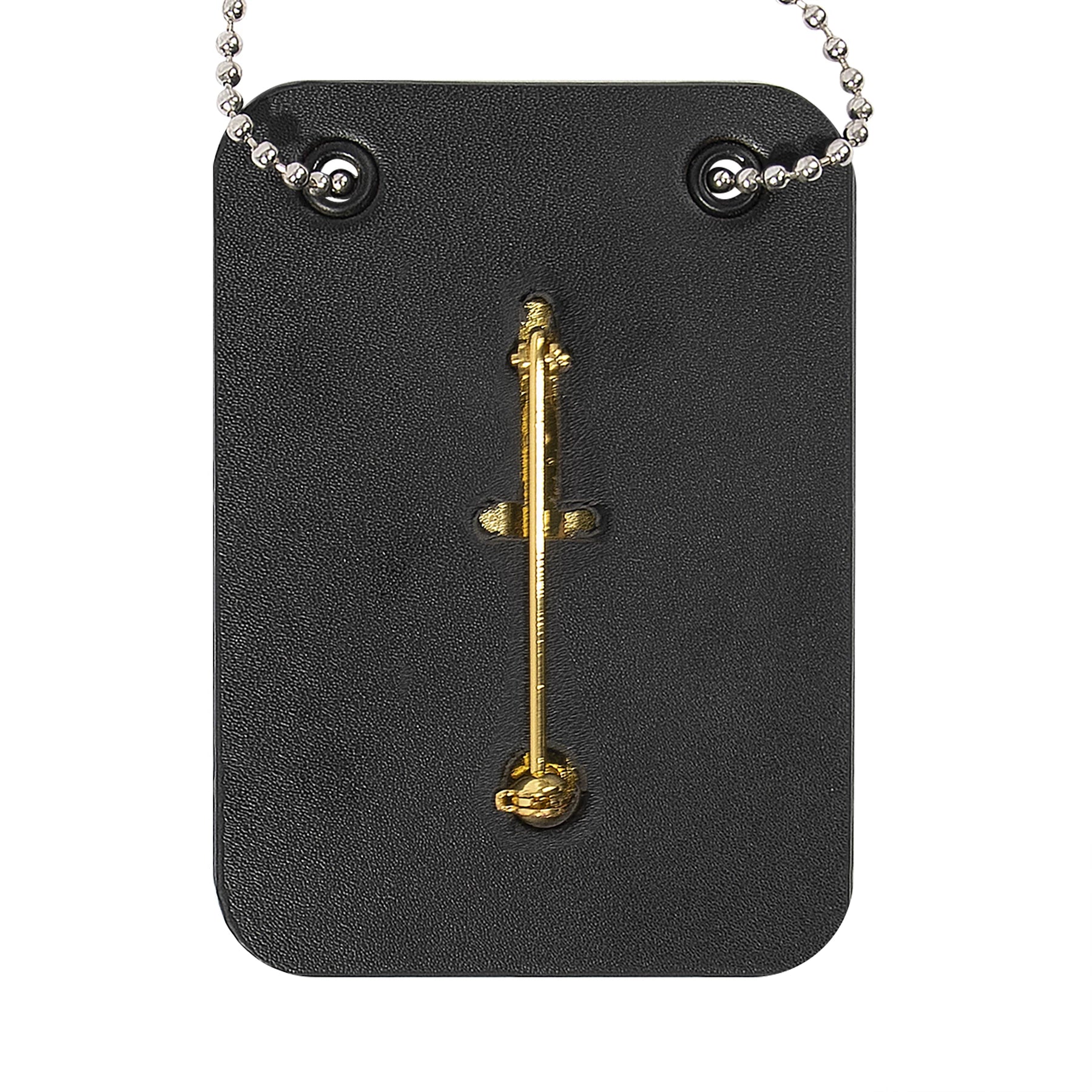 Rothco Low Profile Leather Badge Holder with Chain Badges & alternate photo
