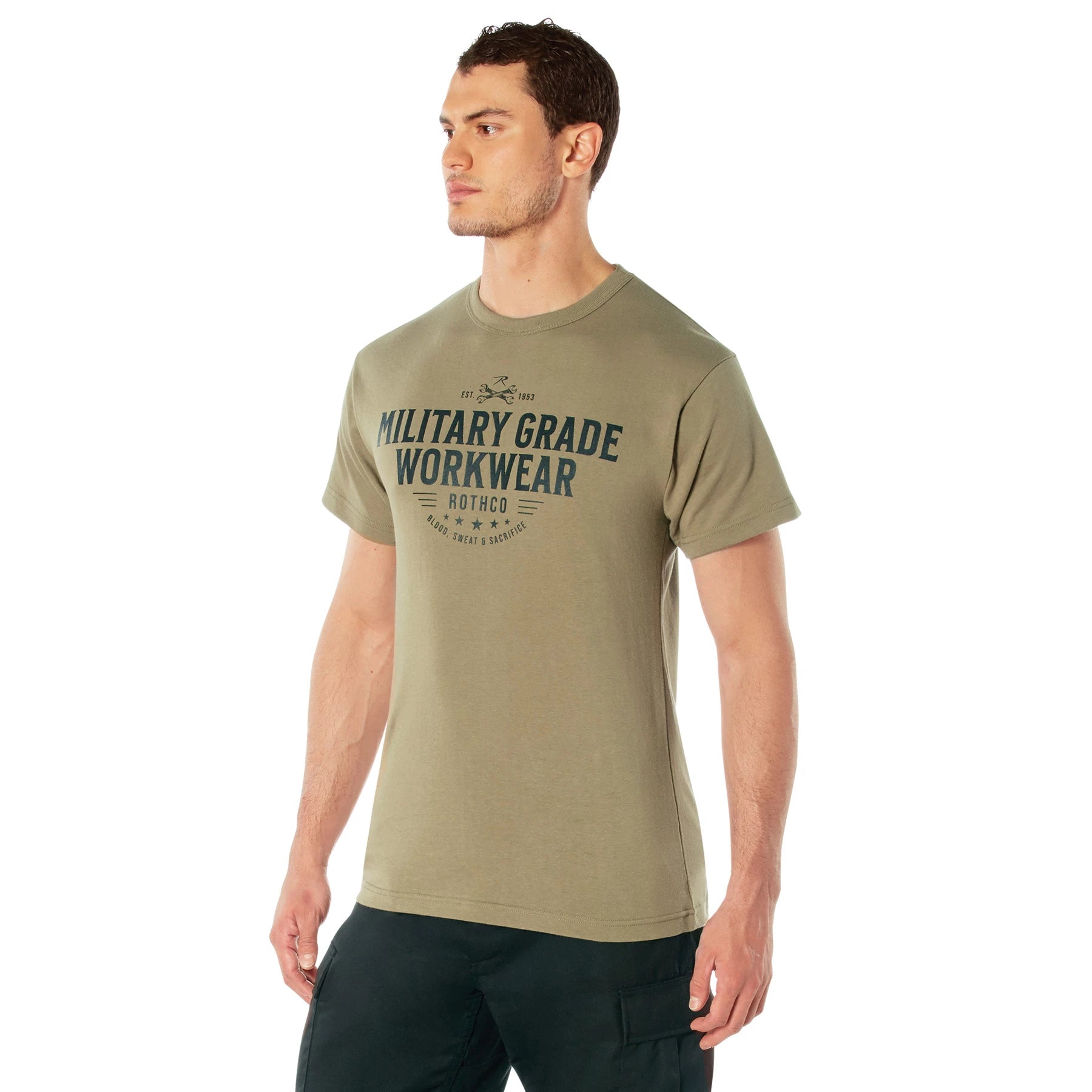 Rothco Military Grade Workwear Graphic T-Shirt Sneak Previews side detail photo
