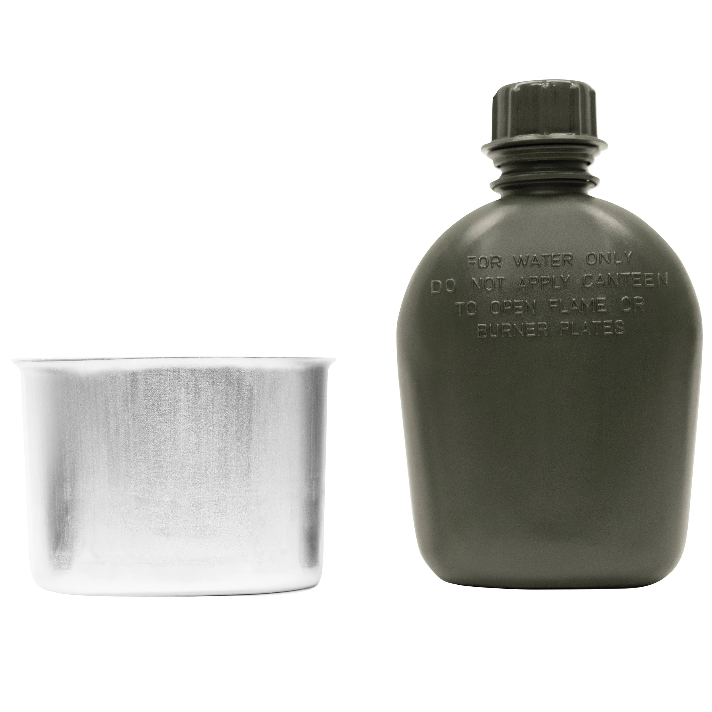 Rothco 3 Piece Canteen Kit With Cover & Aluminum Cup reverse view