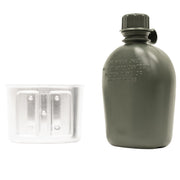 Rothco 3 Piece Canteen Kit With Cover & Aluminum side detail photo