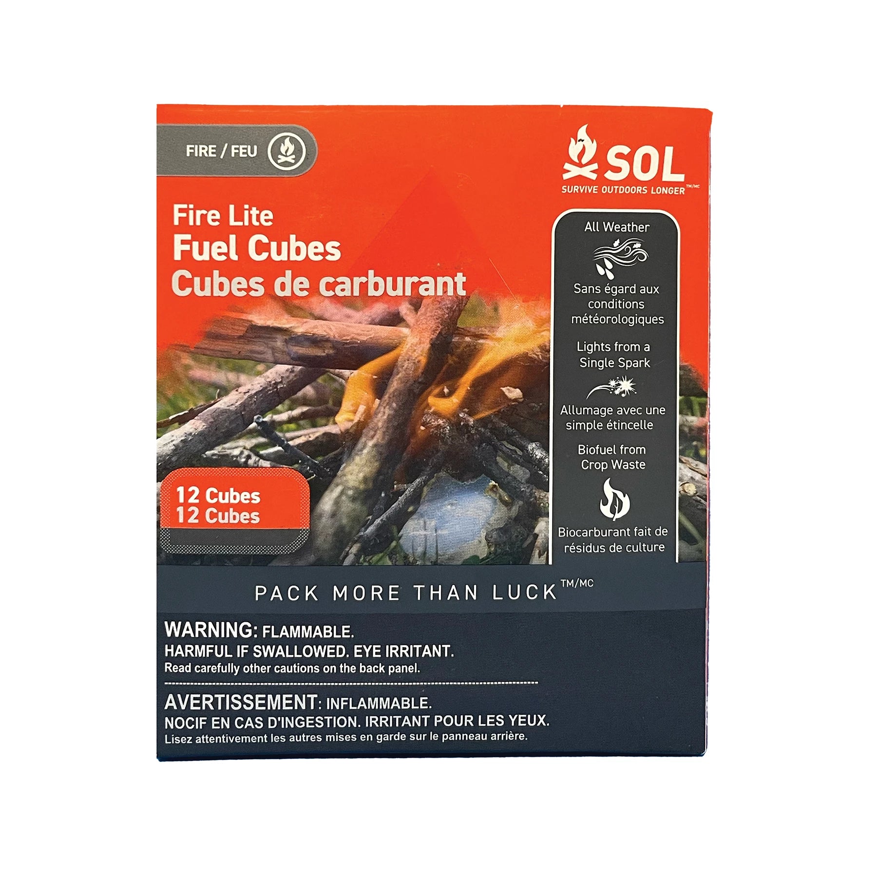 Rothco Sol Fire Lite Fuel Cubes - 12 Pieces New detail photo