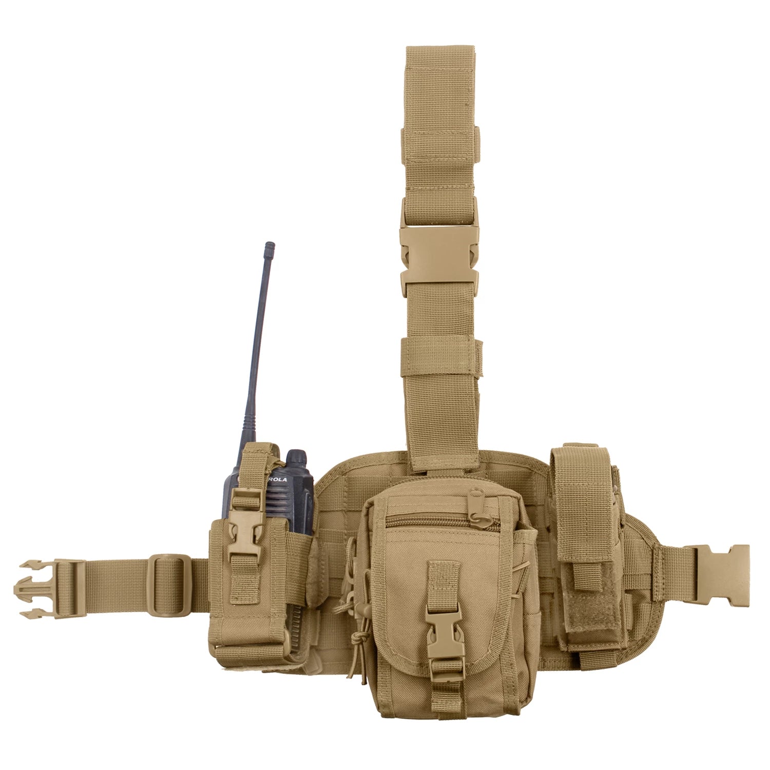 Rothco Drop Leg Utility Rig Black Duty Gear reverse view