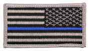Rothco Thin Blue Line Police U.S. Flag Patch - Hook detail photo