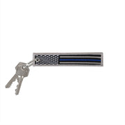 Rothco Thin Blue Line Flag Patch Keychain Rings product photo
