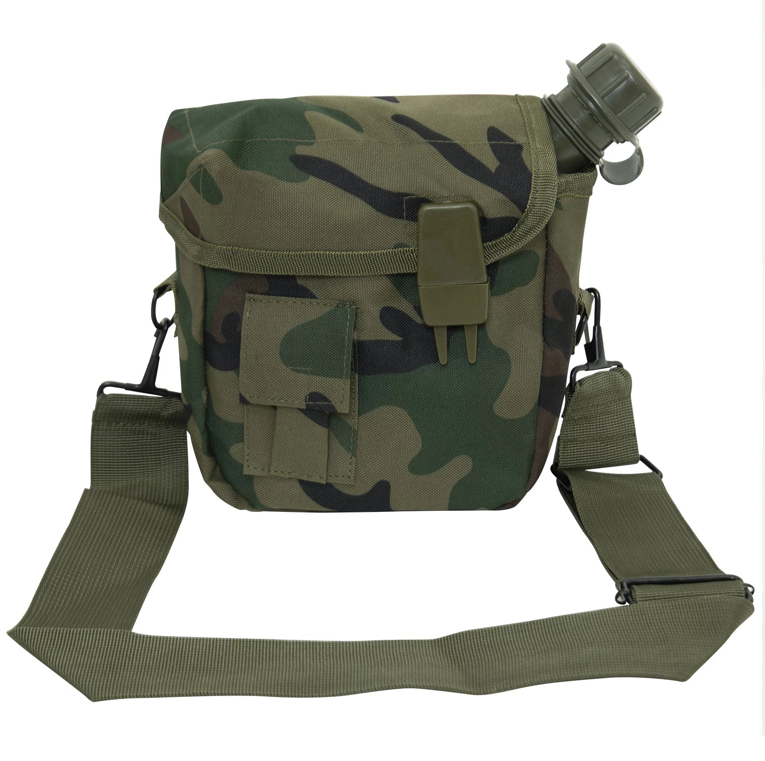 Rothco G.I. Type 2 QT. Bladder Canteen Cover Black Hydration reverse view