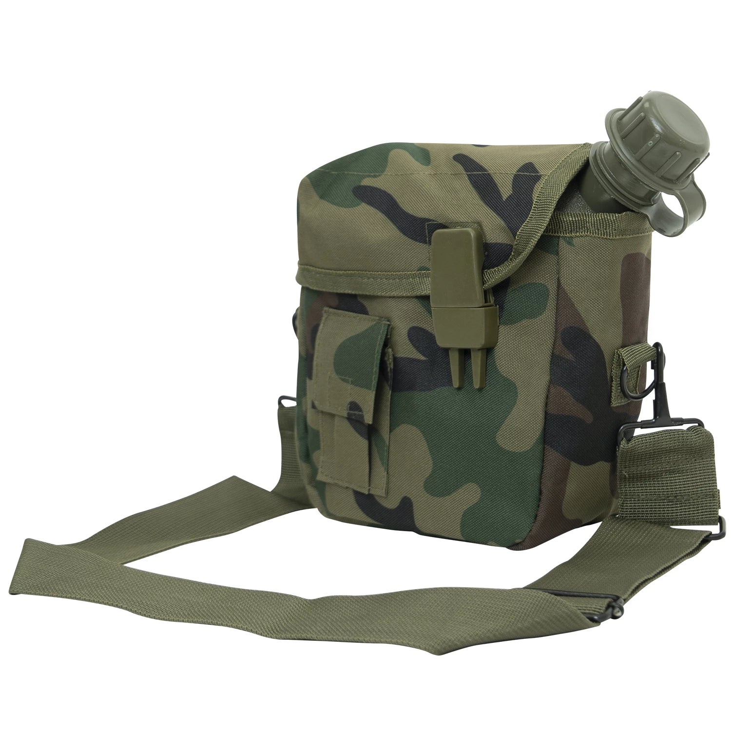 Rothco G.I. Type 2 QT. Bladder Canteen Cover Black side detail photo