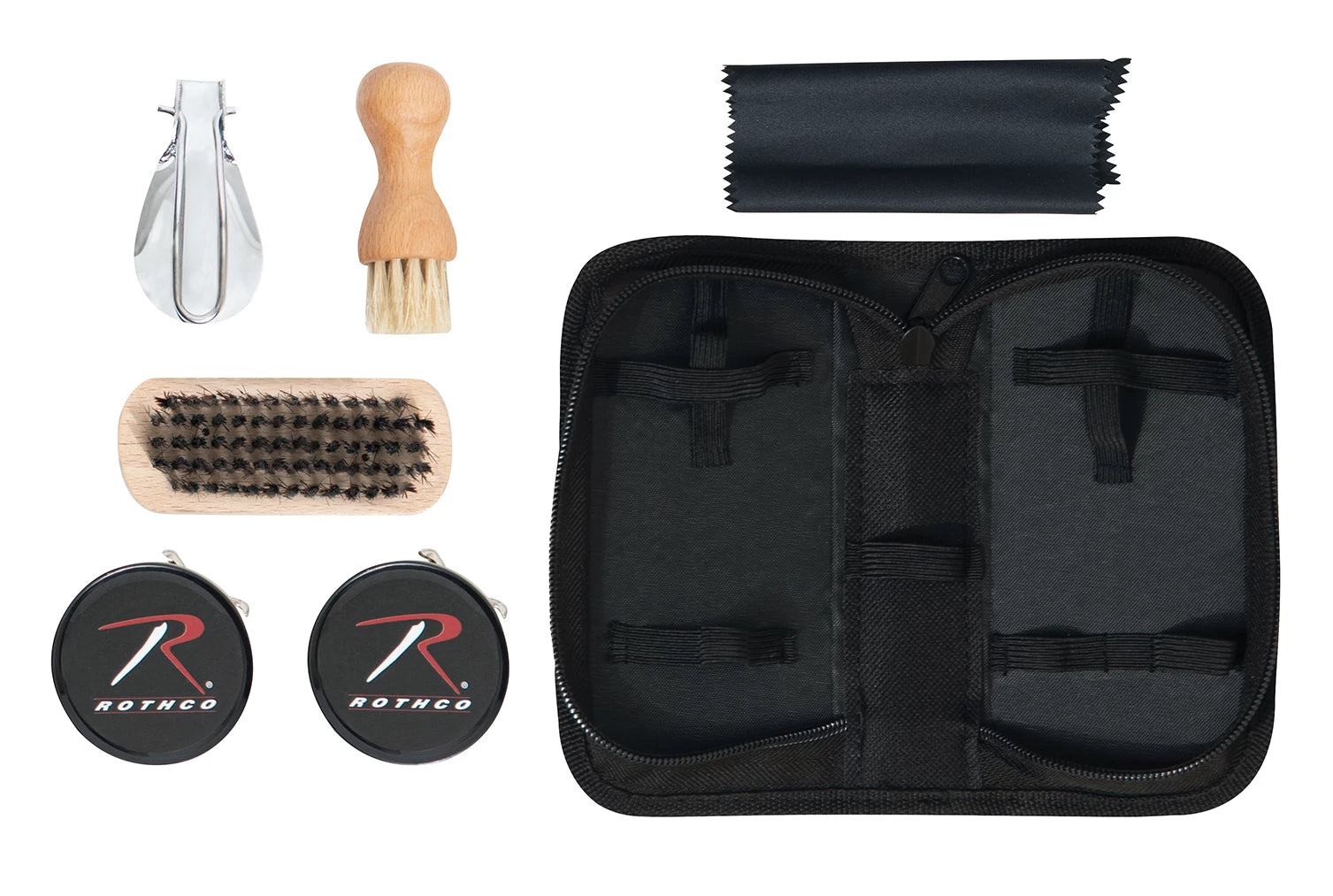 Rothco Compact Shoe Care Kit Footwear Accessories side detail photo