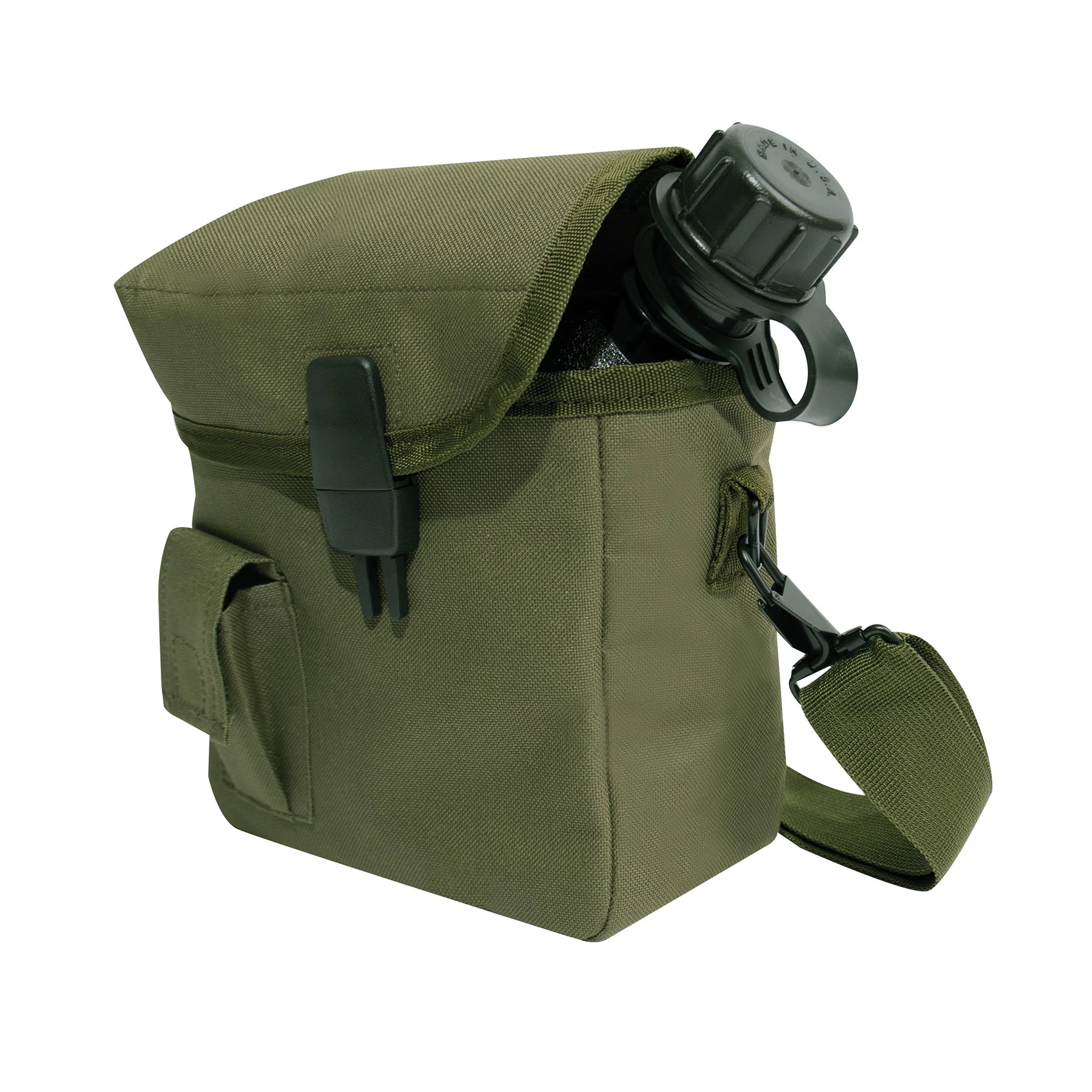 Rothco MOLLE 2 QT. Bladder Canteen Cover Coyote Brown Sneak detail photo