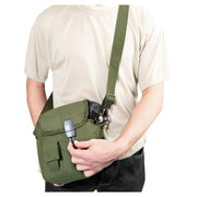 Rothco MOLLE 2 QT. Bladder Canteen Cover Coyote Brown side detail photo