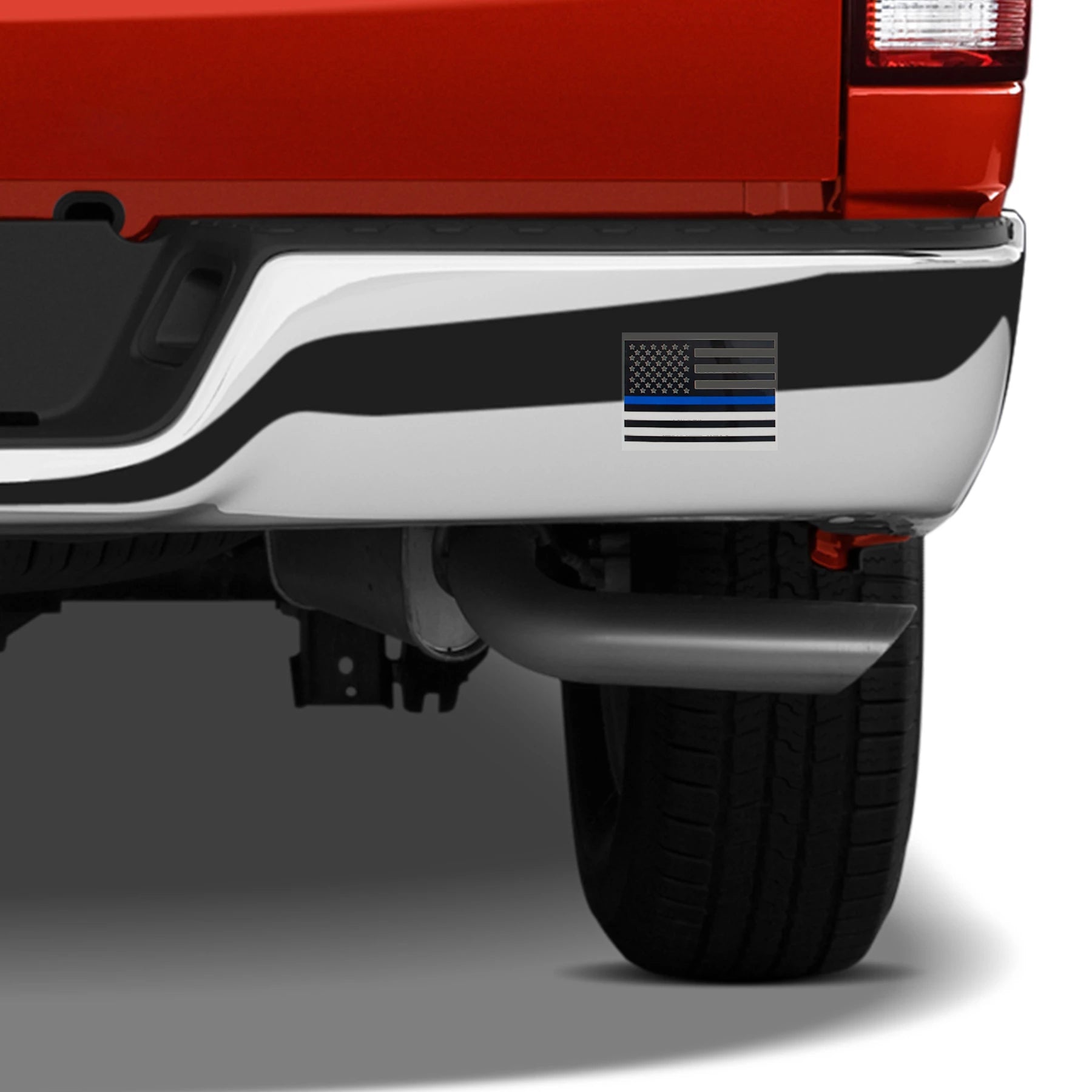 Rothco Transparent Thin Blue Line Flag Decal Stickers & Decals detail photo