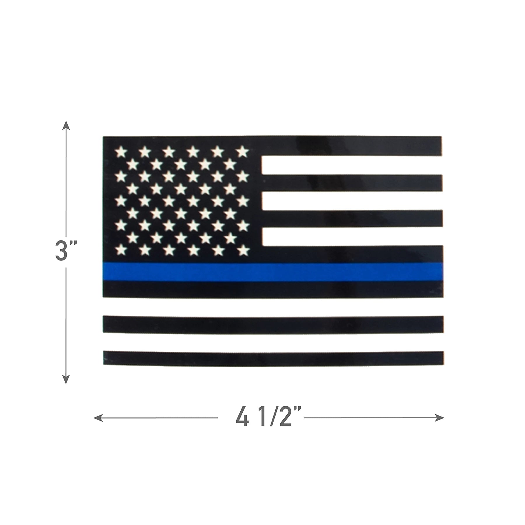 Rothco Transparent Thin Blue Line Flag Decal Stickers & Decals close-up photo
