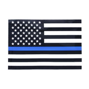 Rothco Transparent Thin Blue Line Flag Decal Stickers & Decals reverse view