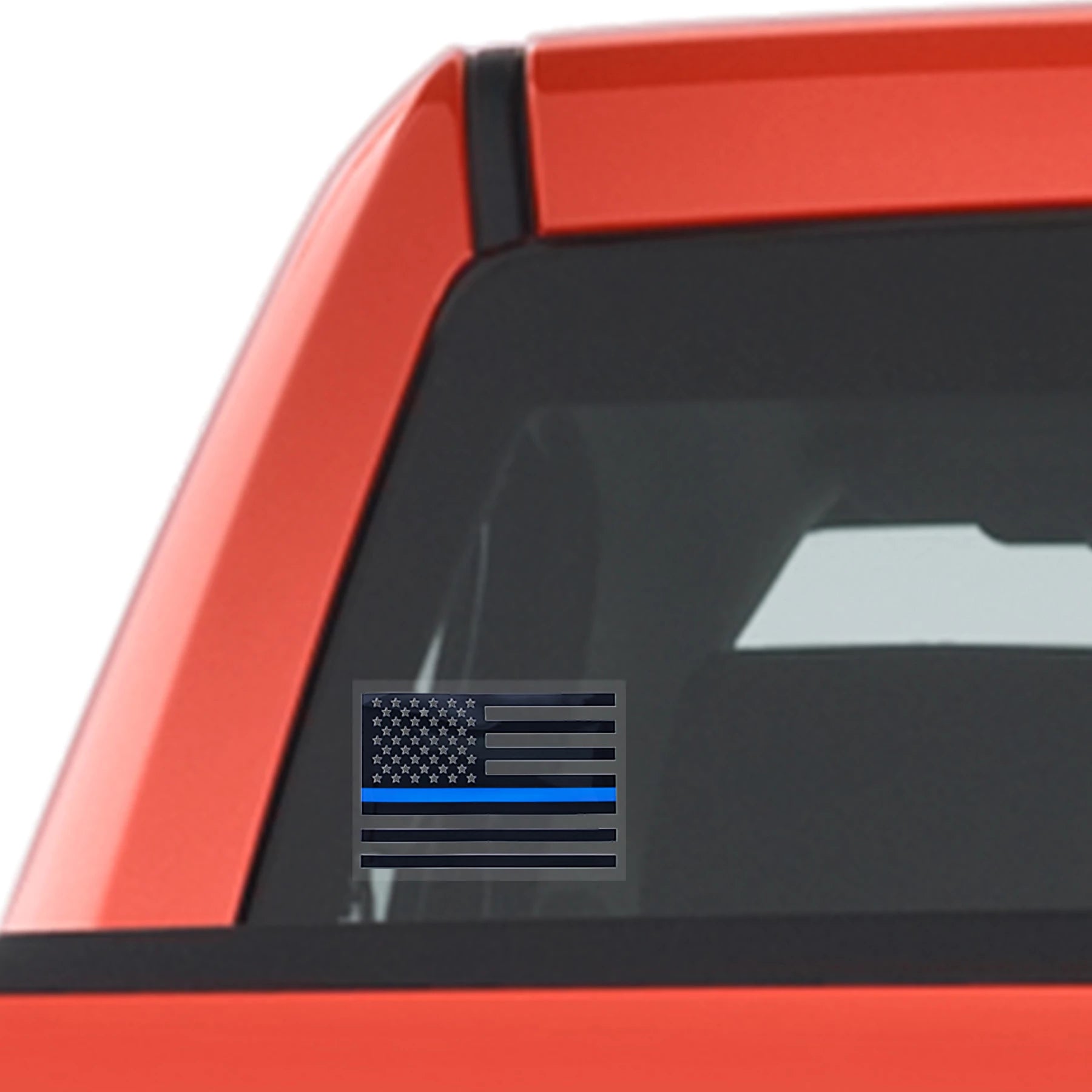 Rothco Transparent Thin Blue Line Flag Decal Stickers & angled product photo