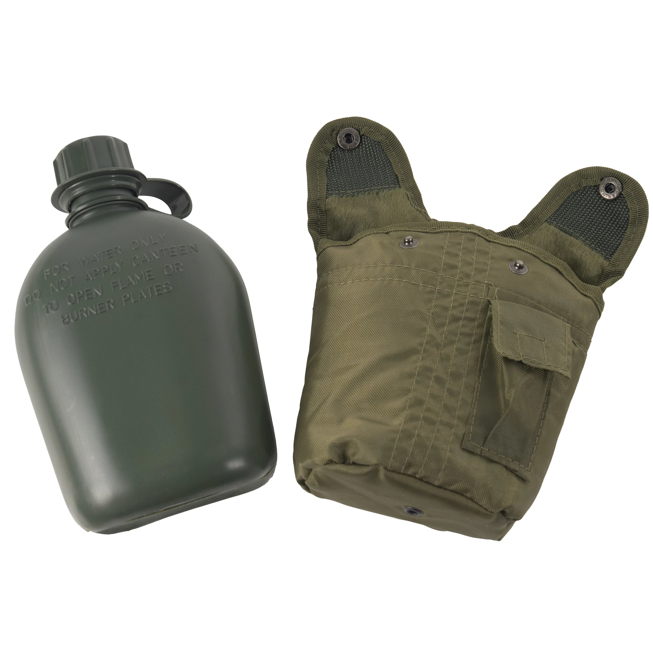 Rothco G.I. Type Canteen & Cover Canteens reverse view