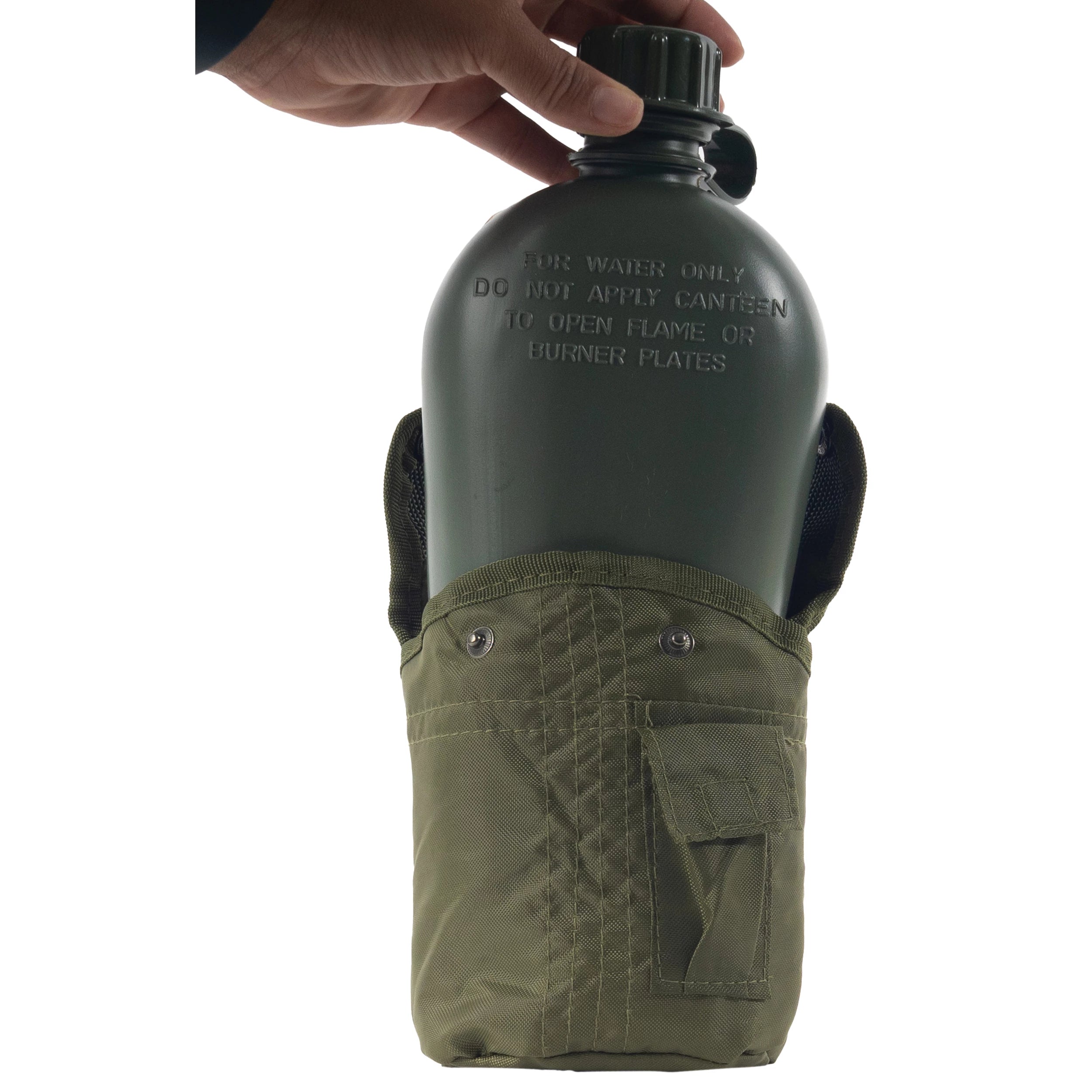 Rothco G.I. Type Canteen & Cover Canteens side detail photo