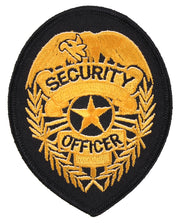 Rothco Security Patch Black / Gold Public Safety Patches detail photo