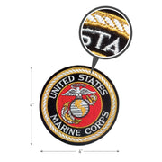Rothco Deluxe USMC Round Patch 3 Inches Military Patches detail photo